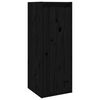 vidaXL Armarios de pared 2 uds madera maciza de pino negro 30x30x80 cm