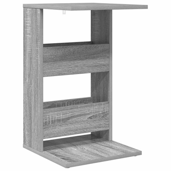 vidaXL Mesa lateral Gris Sonoma 40 x 35 x 60,5 cm Madera de ingenier&iacute;a