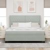 vidaXL Cama tipo Box Spring Gris Claro 180 x 200 cm Terciopelo