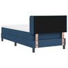 vidaXL Cama tipo Box Spring con colch&oacute;n Azul 200 x 100 cm Poli&eacute;ster