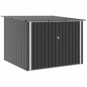 vidaXL Cobertizo para bicicletas 3 uds. Antracita 216 x 207 x 158 cm