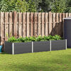 vidaXL Arriate de jard&iacute;n WPC gris 300x100x54 cm