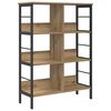 vidaXL Estante de libros 6 niveles 82 x 32 x 112 cm Roble artisan