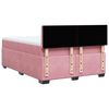 vidaXL Cama box spring con colch&oacute;n terciopelo rosa 140x190 cm
