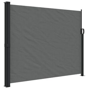 vidaXL Toldo lateral retr&aacute;ctil gris antracita 160x600 cm