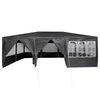 vidaXL Carpa de Fiesta Antracita y Blanco 600 x 400 x 266 cm
