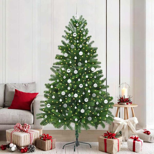 vidaXL &Aacute;rbol de Navidad con 300 LED con soporte Verde 210 cm PE