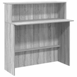 vidaXL Mostrador de recepci&oacute;n sonoma gris 100x50x103,5 cm