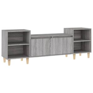 vidaXL Mueble para TV madera contrachapada gris Sonoma 160x35x55 cm