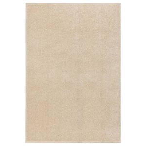 vidaXL Alfombra de pelo corto beige 160x230 cm