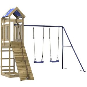 vidaXL Parque infantil de exterior madera de pino impregnada