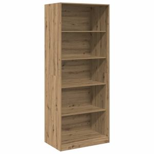 vidaXL Armario de madera de ingenier&iacute;a roble artesanal 80x50x200 cm
