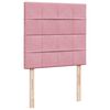 vidaXL Cama box spring con colch&oacute;n terciopelo rosa 90x200 cm