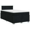 vidaXL Cama box spring con colch&oacute;n Negro 120 x 200 cm Tela