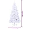 vidaXL &Aacute;rbol de Navidad artificial con 300 LED 210 cm PVC y Acero
