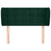 vidaXL Cabecero de terciopelo verde oscuro 103x23x78/88 cm