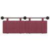 vidaXL Cabecera Colgante Liso Rojo vino 150 x 55 x 5 cm tela