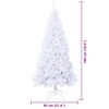 vidaXL &Aacute;rbol de Navidad artificial con 300 LED 180 cm PVC y Acero