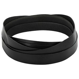 vidaXL Correa de Cuero 1 Negro 200 x 3,5 cm Cuero