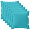 vidaXL Funda de almohada 6 uds. HOUTEN Tuquesa 55 x 55 cm Poli&eacute;ster