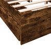 vidaXL Cama con cajones madera de ingenier&iacute;a roble ahumado 150x200 cm