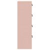 vidaXL Mueble archivador con caj&oacute;n con estante Rosa 44 x 50 x 106.5 cm
