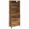 vidaXL Aparador alto Madera envejecida 69,5 x 34 x 180 cm