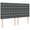 vidaXL Estructura cama otomana colch&oacute;n tela gris oscuro 160x200 cm
