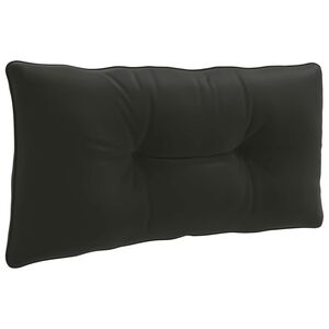 vidaXL Coj&iacute;n de respaldo PUTTEN 100% Poli&eacute;ster Negro 70 x 40 x 10 cm