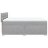 vidaXL Cama box spring con colch&oacute;n tela gris claro 140x190 cm