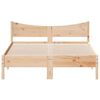 vidaXL Estructura de cama sin colch&oacute;n madera maciza de pino 135x190 cm