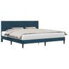 vidaXL Estructura de cama con cabecera Azul 180 x 200 cm Terciopelo