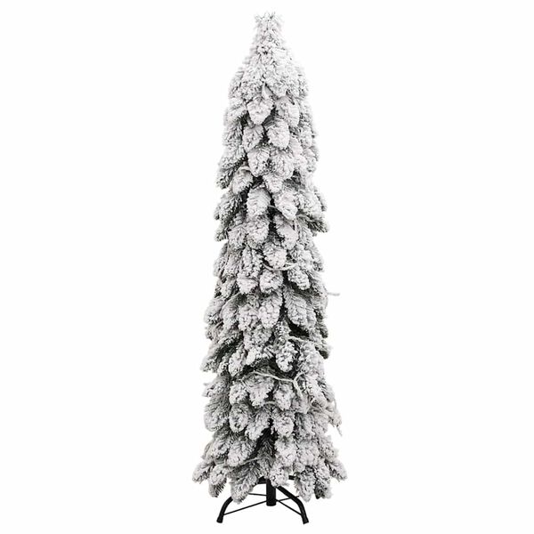 vidaXL &Aacute;rbol de Navidad artificial iluminado con 80 LED y nieve 150 cm