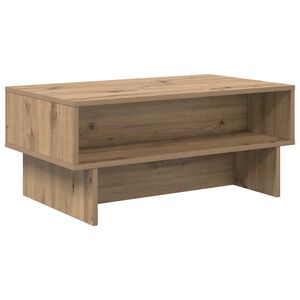 vidaXL Mesa de Caf&eacute; Roble artisan 80 x 46 x 35 cm Madera de ingenier&iacute;a