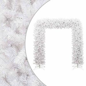 vidaXL &Aacute;rbol de Navidad en arco blanco 240 cm