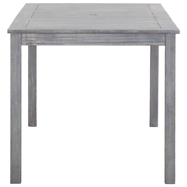 vidaXL Set de comedor de jardín 5 piezas madera maciza de acacia gris
