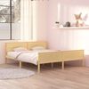 vidaXL Estructura de cama sin colch&oacute;n madera maciza de pino 180x200 cm