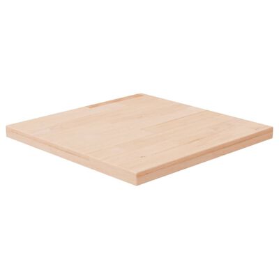 vidaXL Tablero de mesa cuadrada madera de roble sin tratar 40x40x2,5cm