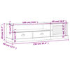 vidaXL Mueble para TV VIGO madera maciza de pino 156x40x40 cm