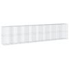 vidaXL Cesta de gaviones con cubierta hierro galvanizado 900x100x200cm