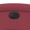 vidaXL Sill&oacute;n el&eacute;ctrico reclinable elevable de tela rojo tinto