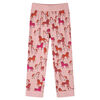 Pijama infantil de manga larga rosa claro 128