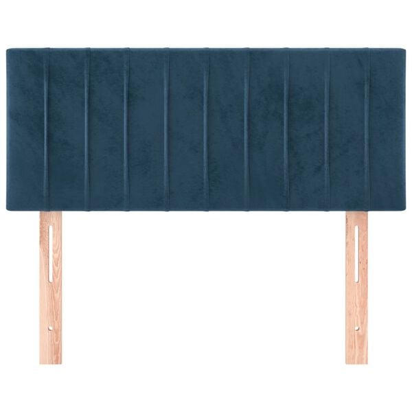 vidaXL Cabecero de terciopelo azul oscuro 90x5x78/88 cm