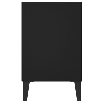 vidaXL Mueble de TV con patas de metal negro 103,5x30x50 cm