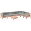 vidaXL Set de sof&aacute;s jard&iacute;n 8 pzas con cojines madera de abeto Douglas