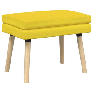 vidaXL Banco de Doble Capa Amarillo Claro 60 x 40 x 46 cm Tela