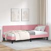 vidaXL Estructura de cama en esquina Rosa 100 cm x 200 cm Terciopelo