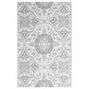 vidaXL Alfombra de exterior ARAKIL gris claro 140x200 cm PP
