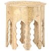 vidaXL Mesa auxiliar de madera maciza de mango &Oslash;48 cm