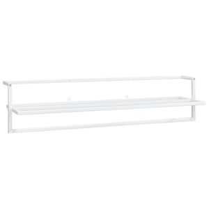 vidaXL Toallero de hierro blanco 95x25x22 cm